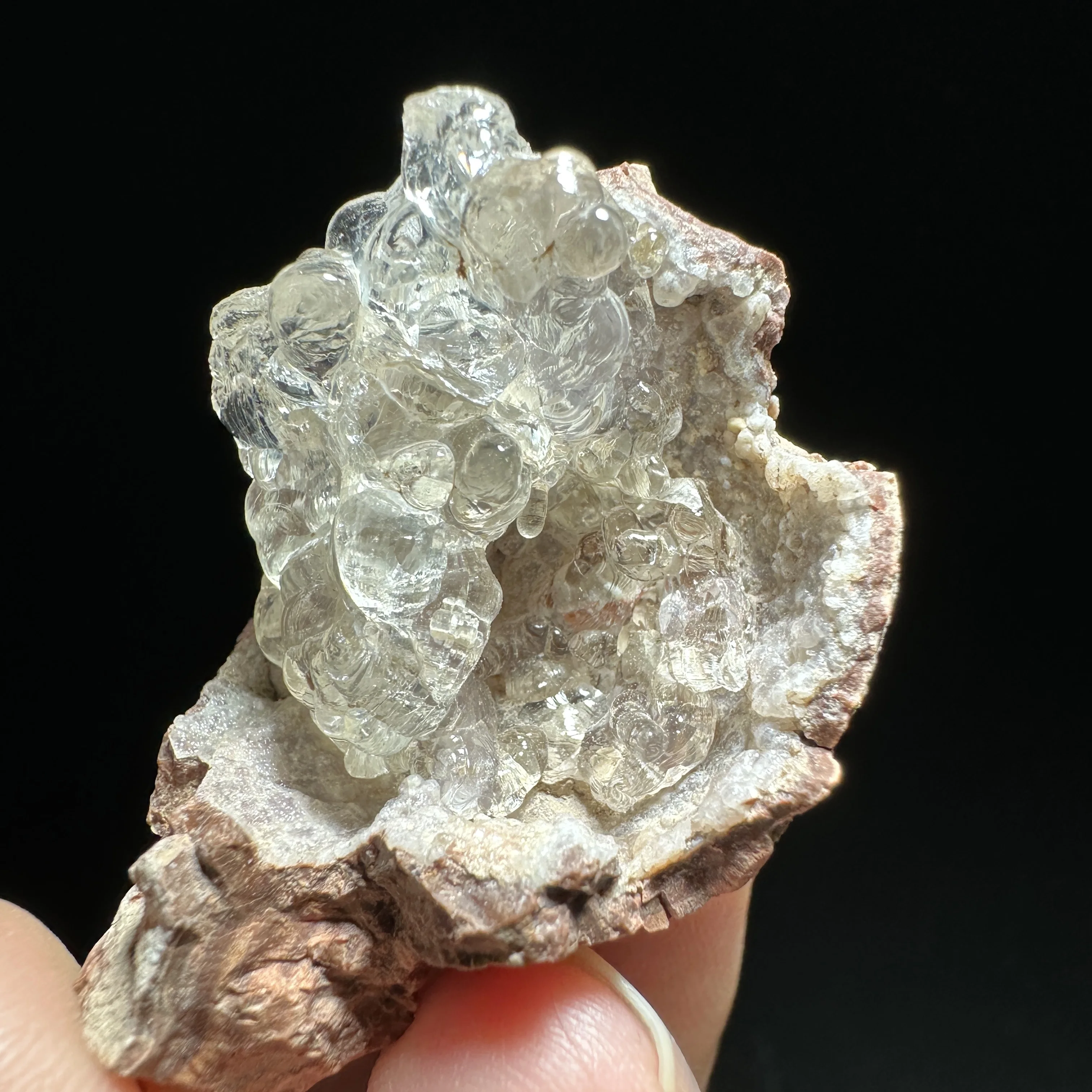 Natural Mexico Hyalite Glass Opal Mineral Specimen Green UV Fluorescence Healing Crystal Gemstone Desk Decor