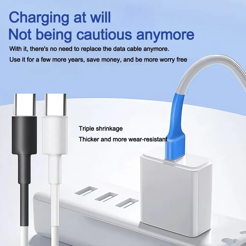 10Pcs Waterproof Charging Cable Sleeve USB Cable Protector Flexible Cable Repair Tube Wear Resistant Wire Repair Sleeve