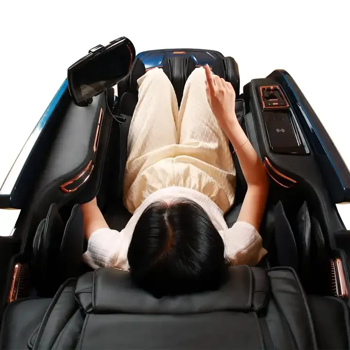 Massage Chair 4D with Stretch Full Body Massage with Voice Control,Heating,LCD Remote Control,Foot Roller Massage Chair