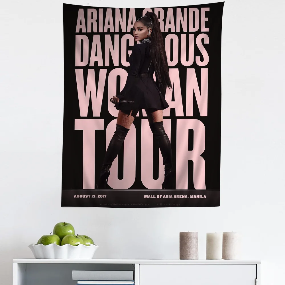 Singer Ariana Grande Colorful Tapestry Wall Hanging Bohemian Wall Tapestries Mandala Wall Hanging Sheets