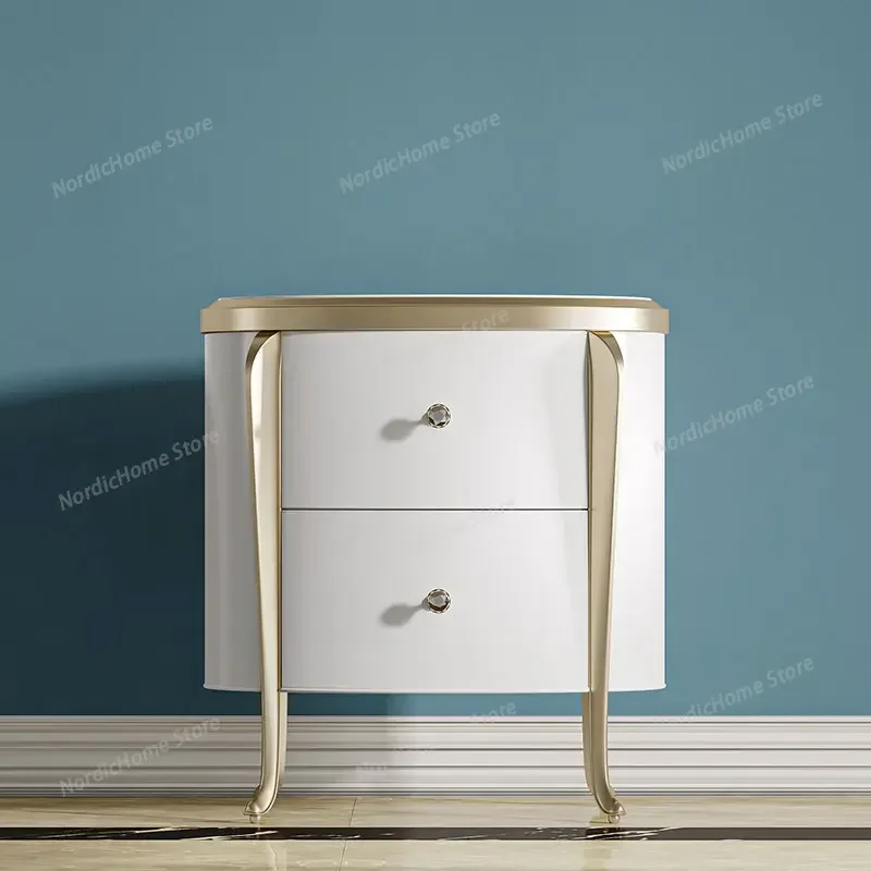 

Wooden Bedside Table Luxury Storage Sideboard Modern Small Drawers Bedside Tables Headboards Mesita De Noche Bedroom Furniture