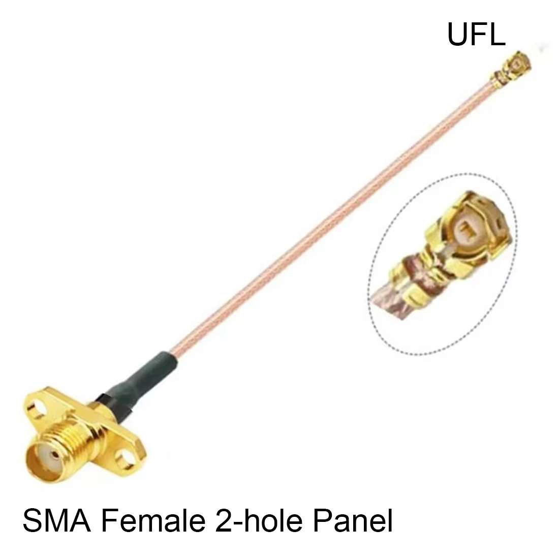 SMA Female Jack 2-hole Panel to U.FL RG178 Cable Sockets Jack Connectors Adapter for Wifi Router GPS AP NEW Wholesale