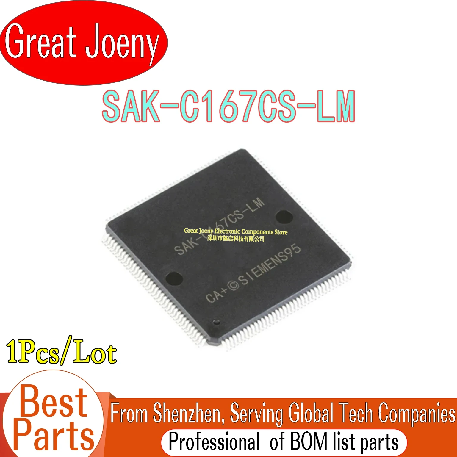 

100% New SAK-C167CS SAK-C167CS-LM C167CS SAK-C167CS-LM CA+ IC MCU Chipset MQFP-144