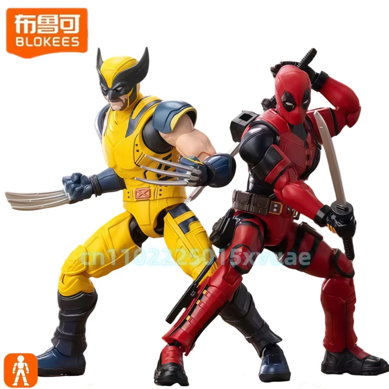 

Строительные блоки BLOKEES Дэдпул и Росомаха, экшн-фигурки, коллекционная сборка, подвижная модель, украшение для рабочего стола, подарок для мальчика