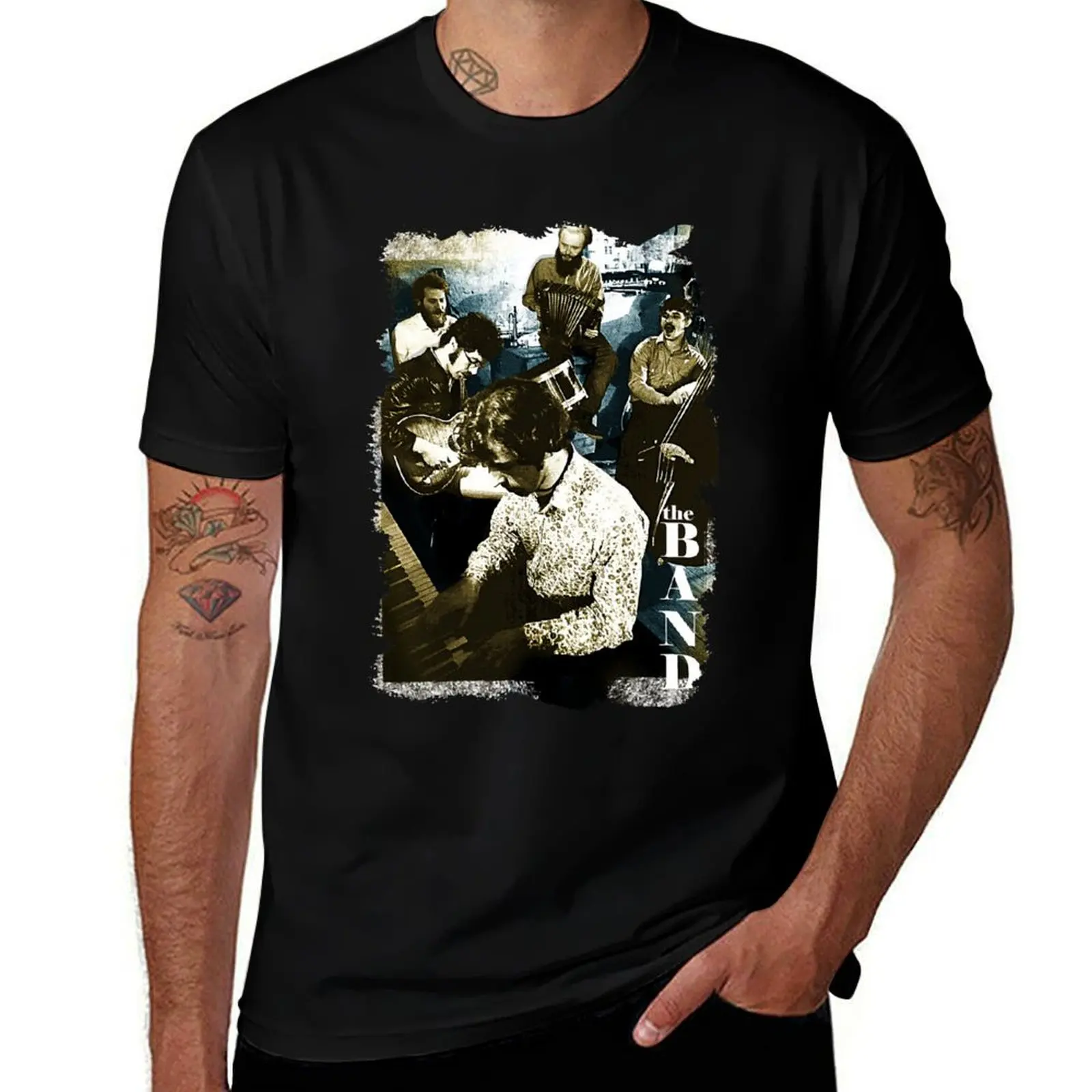 Men Women The Music Band Rick Vintage Photograp T-Shirt Casual Holiday Short Sleeve Tee T-Shirt