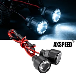 AXSPEED Universal 1W 3W White Head Led Light Flashing Headlight for Axial SCX10 TRX-4 1/10 RC Model Drift Car Accessories