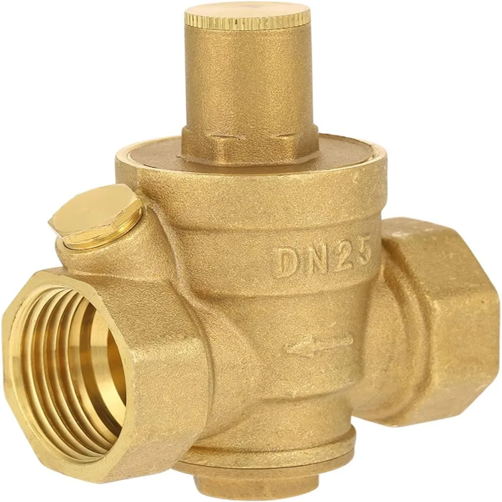 DN25 Size Pressure Regulator Valve Piston Structure Quick Response Adjustable Pressure Control Valve 1 Inch Thread