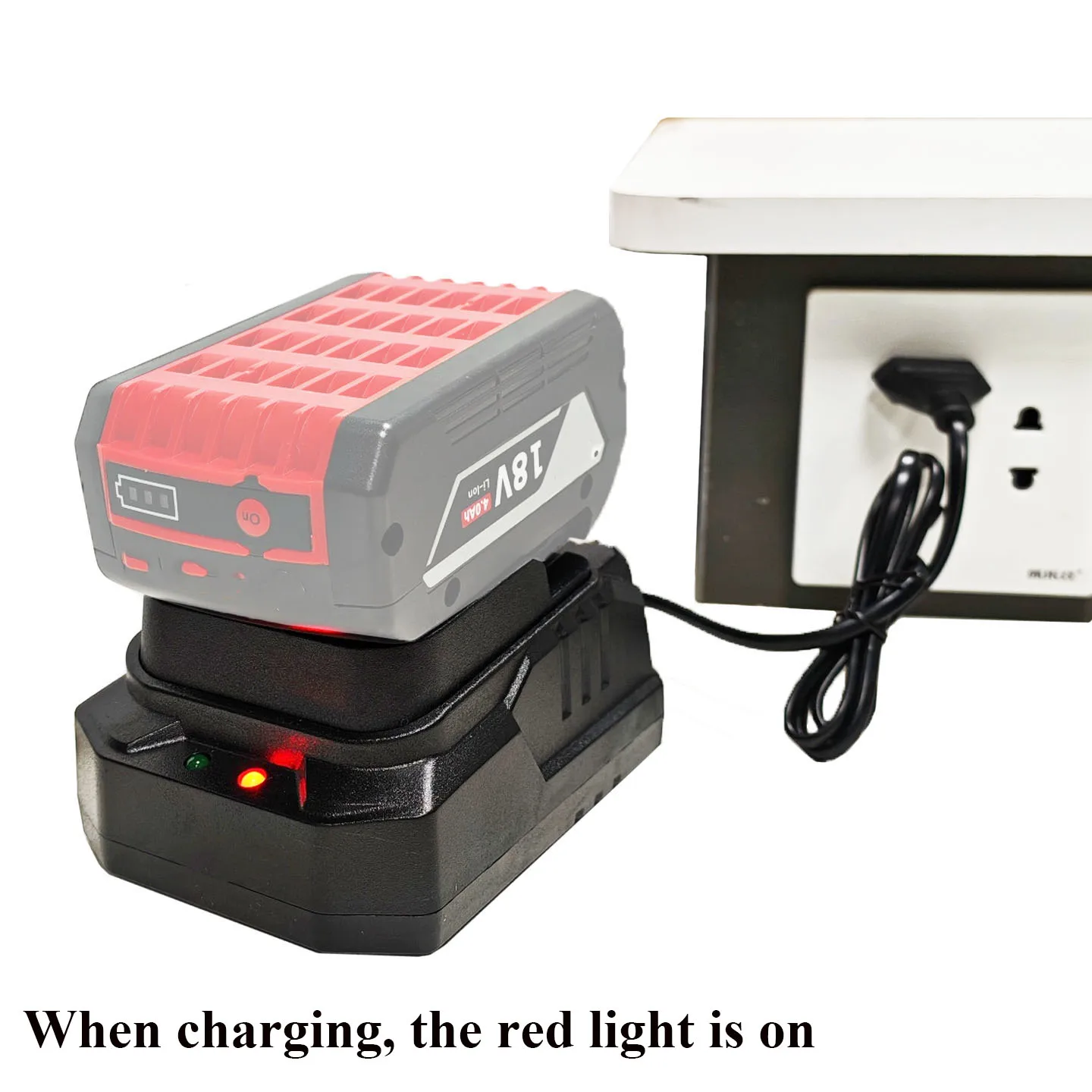 AL1820CV Li-Ionen-Akkuladegerät für Bosch 18V 14,4V Lithium-Akkus BAT609G BAT618 BAT618G BAT614 2607336236 AL1860CV AL1830CV – Detail 6