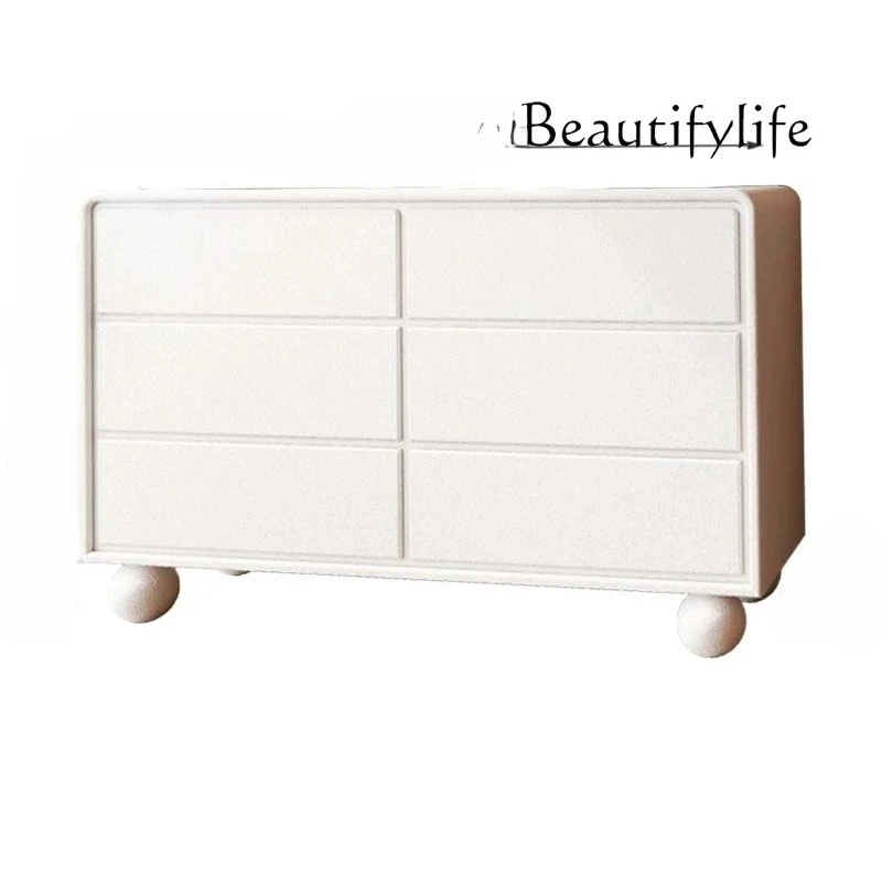 

Bucket cabinet Cream style household decorative cabinet Multi-layer drawer storage cabinet