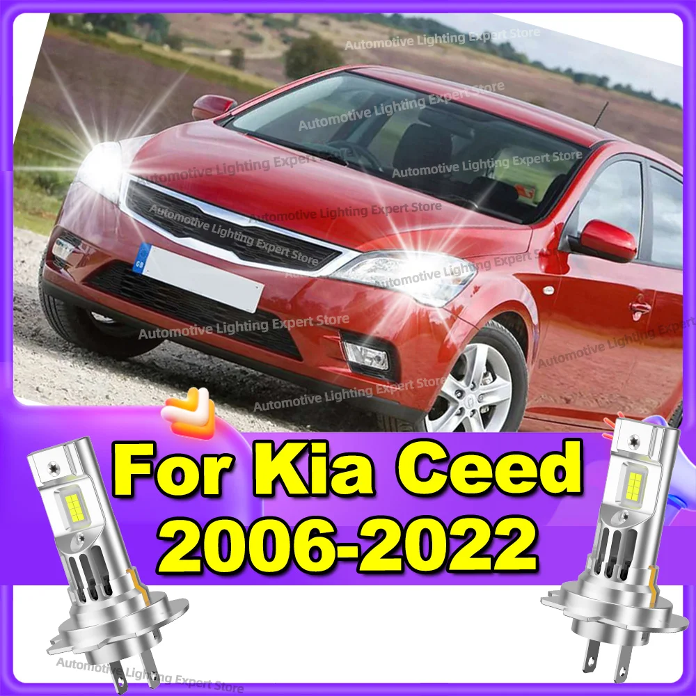 

2 шт. светодиодные лампы для фар с Canbus, 180 Вт, с турбовентилятором, для Kia Ceed 2006-2022 (2009, 2010, 2011, 2012, 2013, 2014, 2015, 2016)