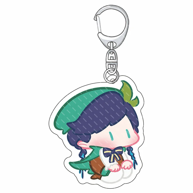 

Genshin Impact Fantasy Figurines Q-version Acrylic Pendant Wanderer Xianyun Raiden Shogun Barbatos Backpack Pendant Exquisite