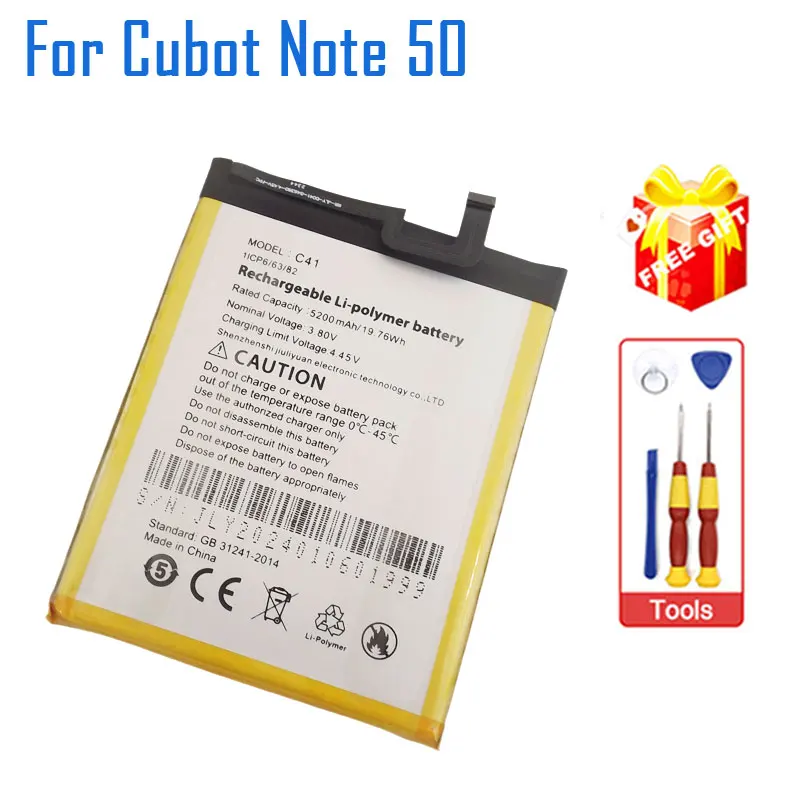 

New Original Cubot Note 50 Battery Inner Built Cell Phone Battery Accessories For Cubot Note 50 Smart Phone