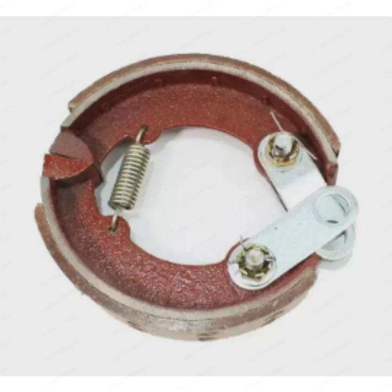 Motorcycle Brake Shoes Drum Brake Pads With Spring Scooter E-Bike Replacement Brake Lining Set