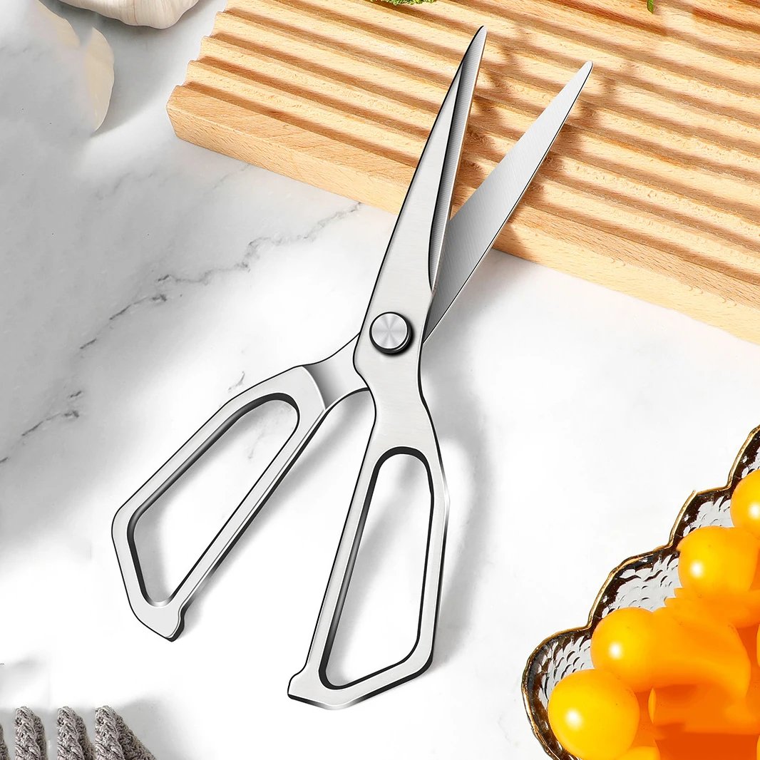 WILDMOK Extended Kitchen Scissors High Hardness Sharp Stainless Steel Poultry Shears For Chicken Duck Goose Bone Food Cutting