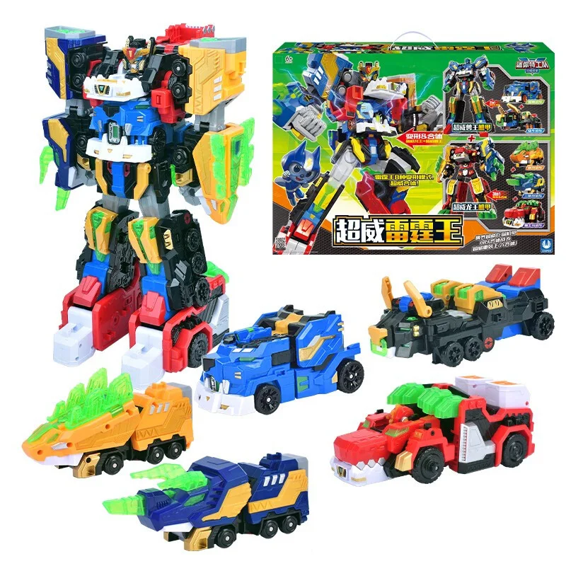 5 IN 1/3 IN 1 Mini Force V Rangers Transforming Robot to Car Toys Action Figures Mini Force X Transformation Dinosaur Robot Toy