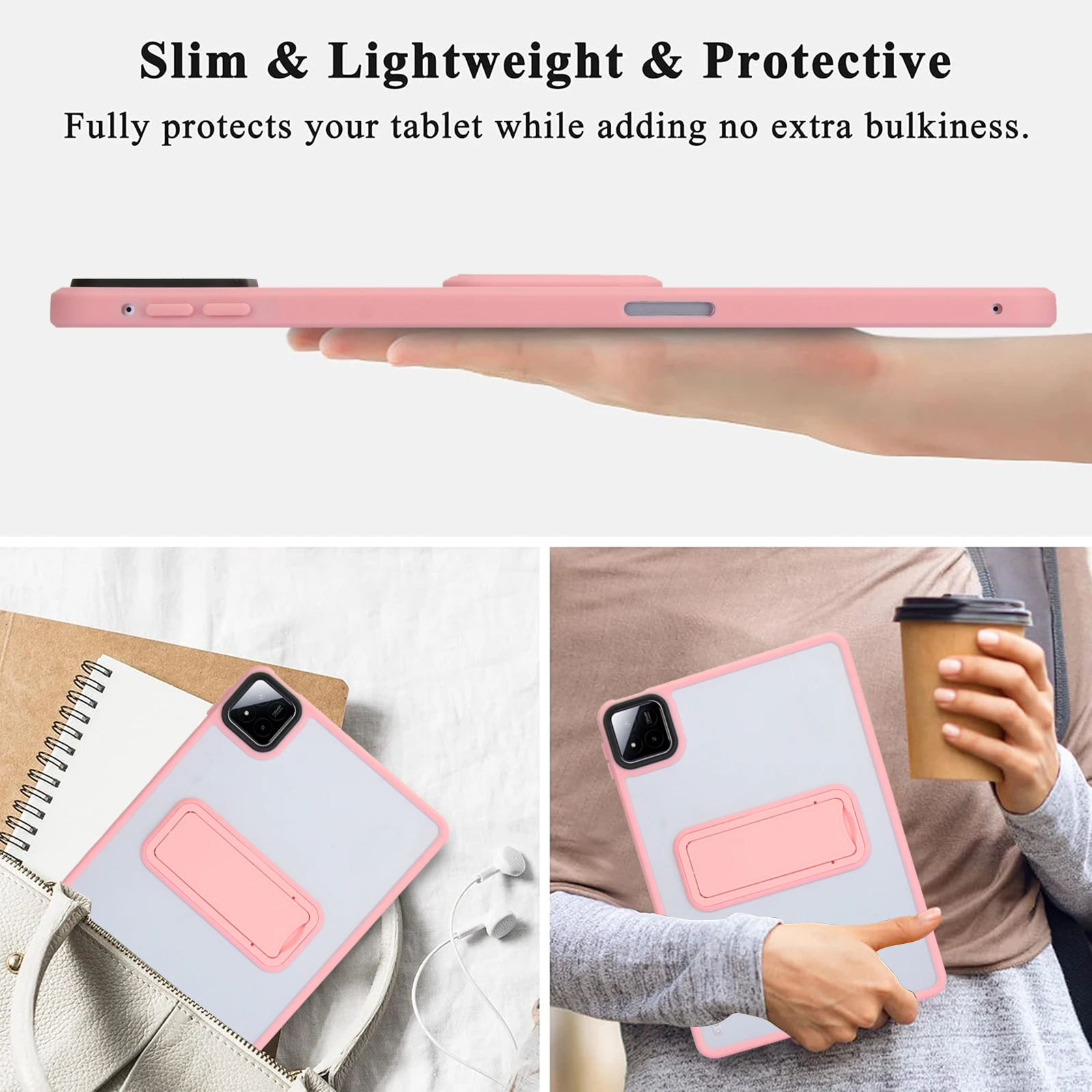 Protective Back Cover Case with Bracket Stand For Xiaomi Pad 5 6 6S 7 Pro Redmi Pad SE 8.7 11