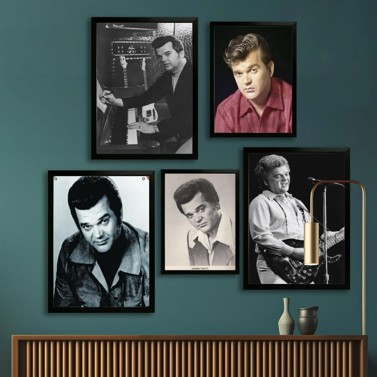 Conway Twitty Canvas Art Poster and Wall Art Picture Print, Modern Family Bedroom Decor Posters,Decorative painting