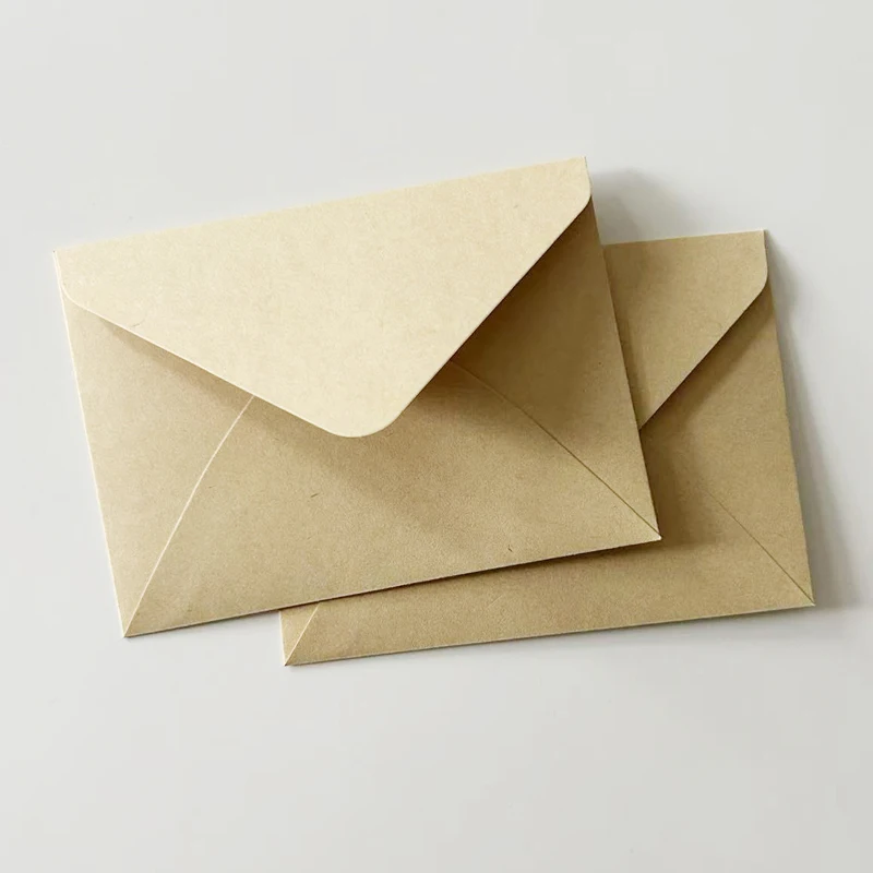 

50pcs 12.2x8.8cm Envelopes for Wedding High-grade 150g Kraft Paper Invitation Small Business Stationery Supplies Storage Bag