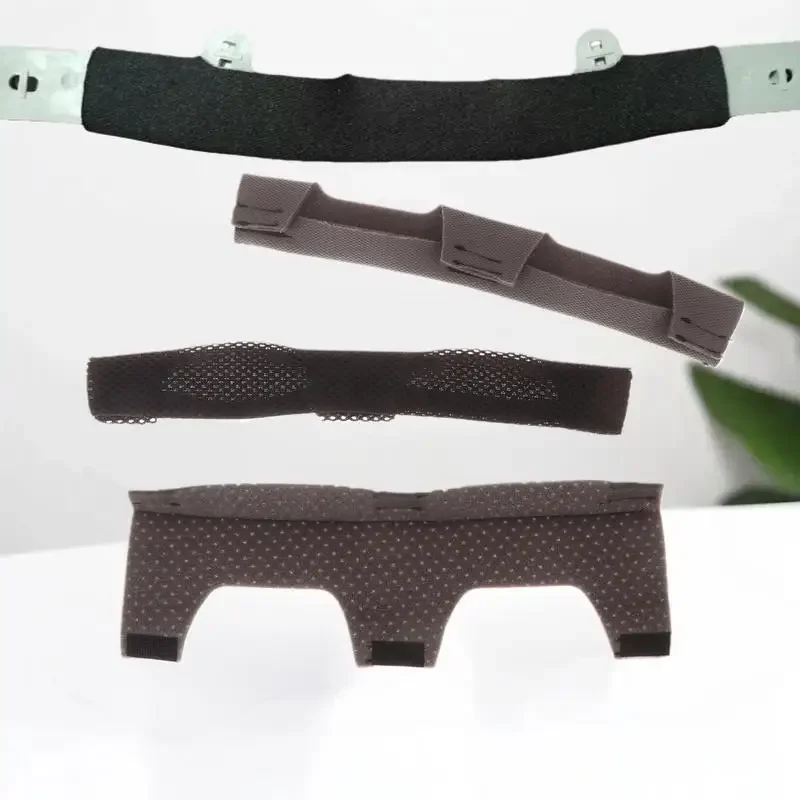 حزام عصابة رأس بوسادة هوائية باللون الرمادي والأسود، قطعة واحدة من بطانات إسفنجية للقبعة الصلبة، أداة خوذة عالمية مضادة للتعرق #4