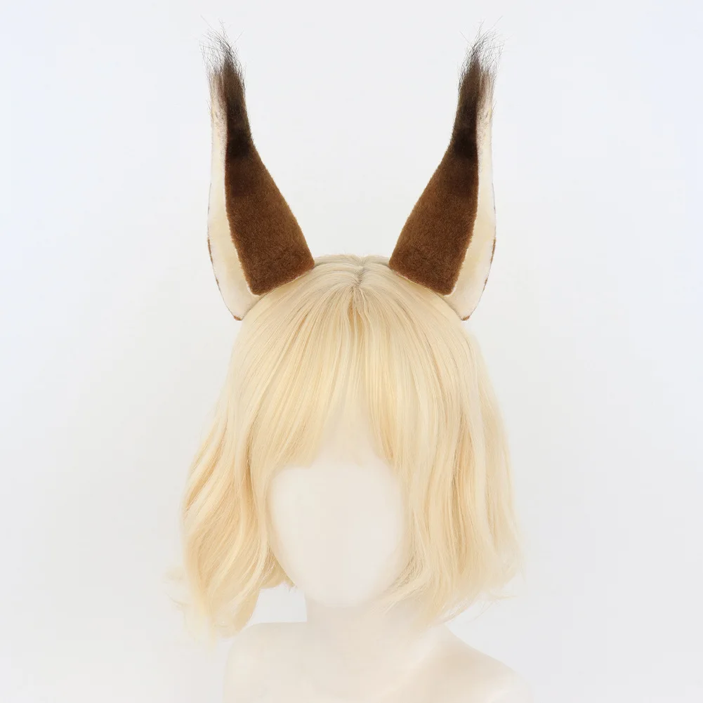 Brązowe Uszy Wiewiórki Pluszowa Obręcz do Włosów Dziewczęce Akcesoria do Kostiumu Cosplay Halloween Party Przebranie Rekwizyty Comic Con Role Play Nakrycie Głowy