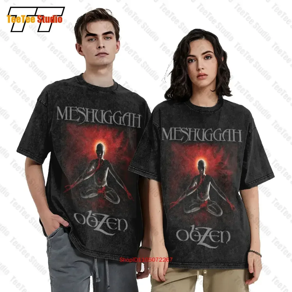 Meshuggah Swedish Extreme Metal Band Obzen Vintage Oversized T-Shirt X0QQ