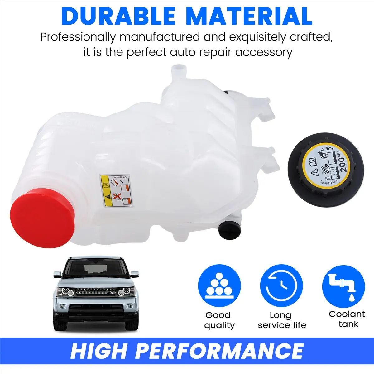 Super Sale LR034654 Radiator Coolant Overflow Container for Land Range Rover 13- RR Sport 14- Expansion Tank with Sensor with Li