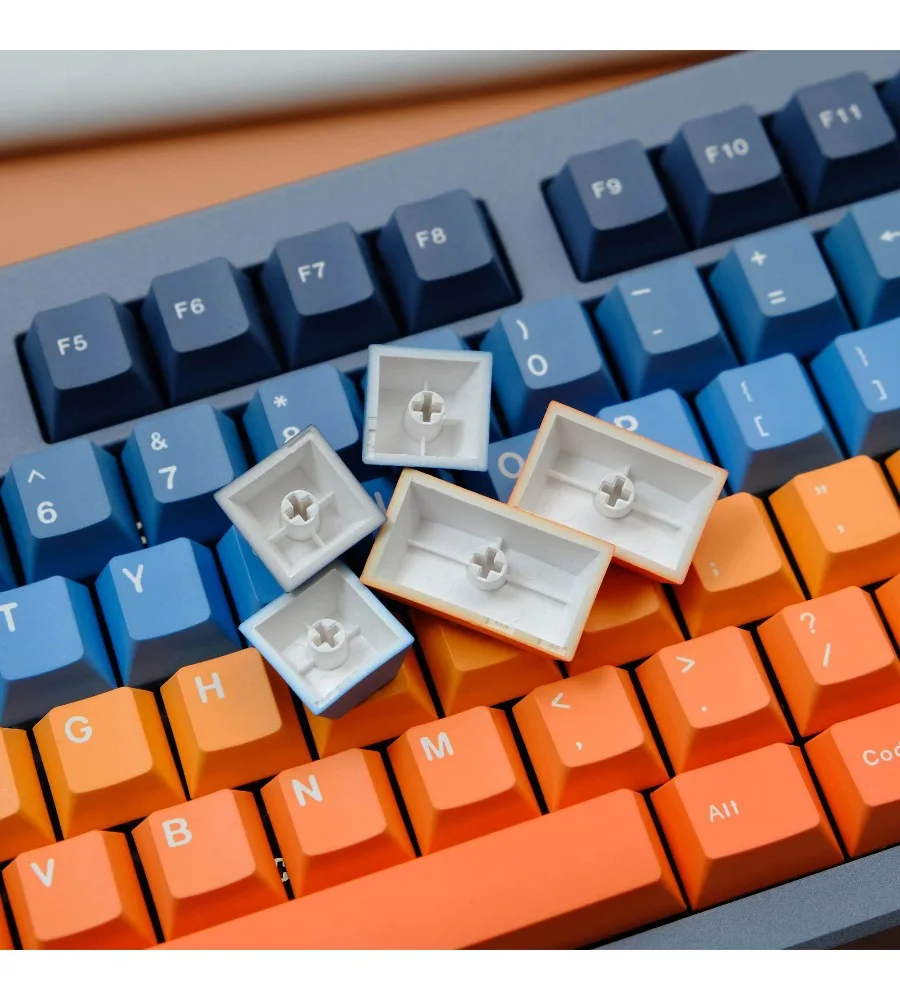 Skyline gradual change keycap 147 keys PBT material original height five-sided sublimation process adapted to mechanical