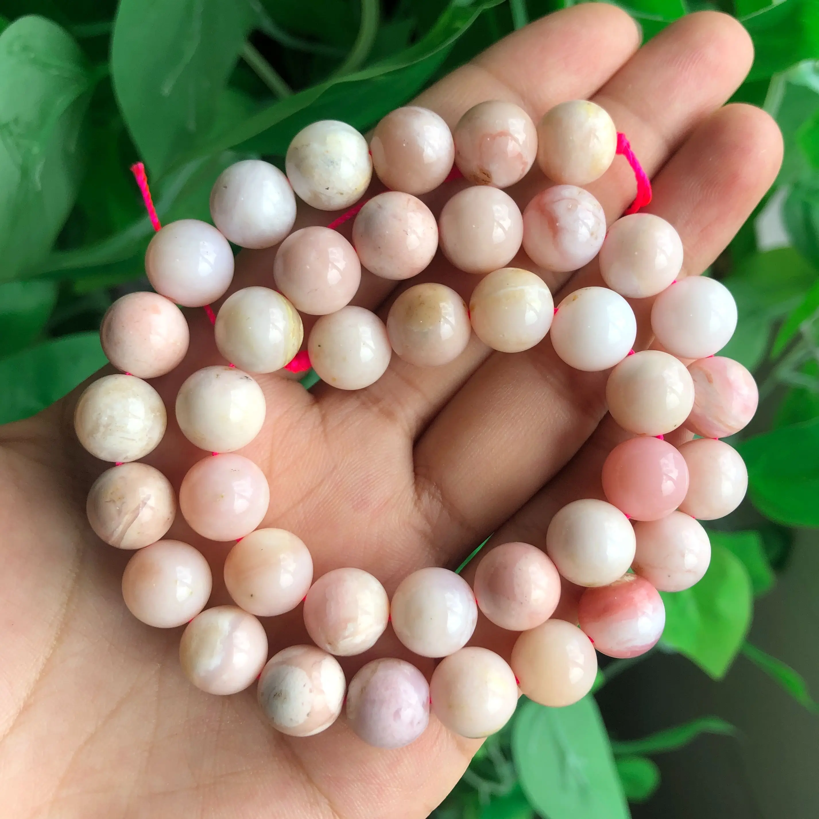 Natural Stone High Quality Pink Opal Beads Mix Shape Loose Spacer Beads Jewelry Making DIY Bracelet Necklaces Accessory 6-12mm