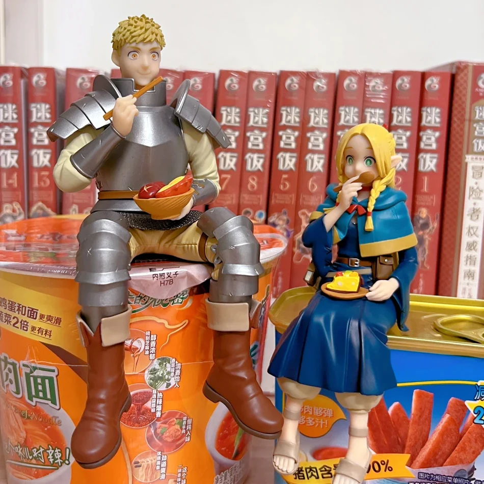 Heerlijk In De Dungeon Marcil Donato Anime Meisje Standbeeld Dungeon Food Leo Stouten Action Figure Model Zitten Pop Speelgoed Gift's