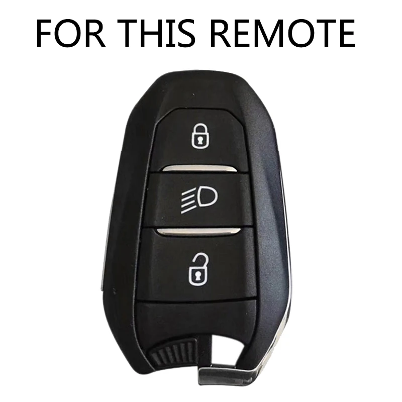 Silicone Remote Key Case For Peugeot 208 308 508 3008 5008 for Citroen C4 DS3 DS5 DS6 Fob Skin Cover 3 Button