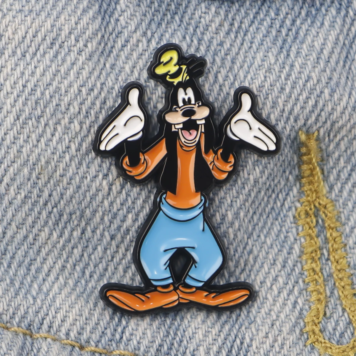 Aksesori kartun beruang Mouse Pin kerah untuk ransel Enamel Pin anak-anak lencana bros untuk pakaian mode perhiasan hadiah