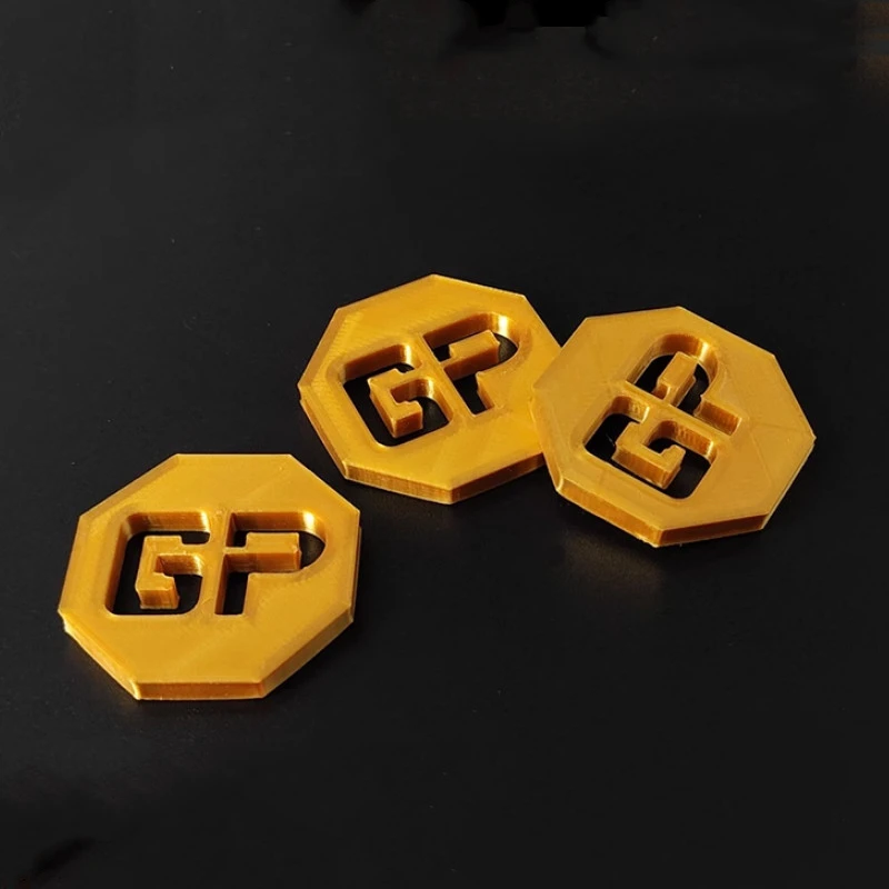 Escape From Tarkov Perimeter GP Coin Model 3D Printing Around Make PLA Material Gold Texture Collection