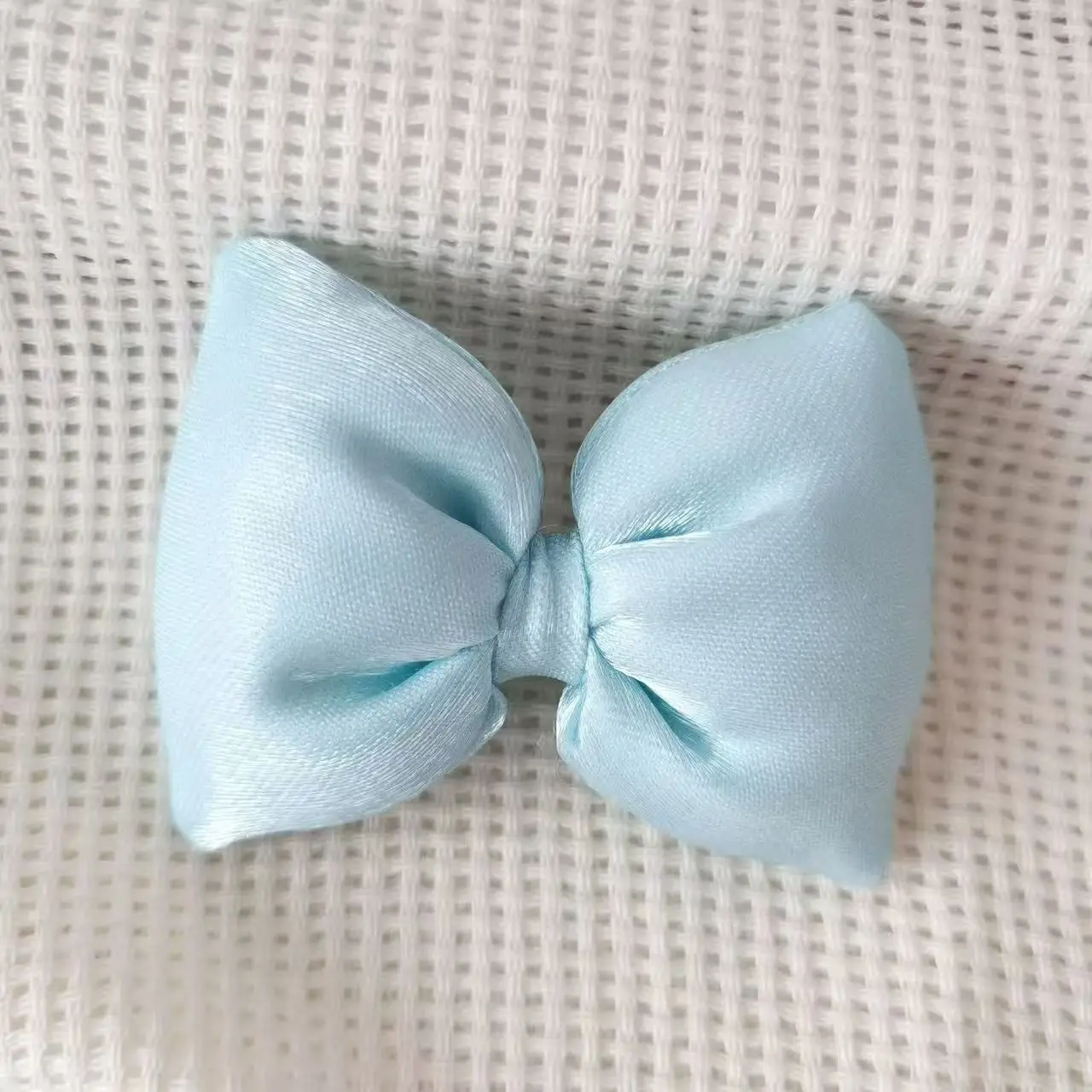50*65mm new silky cloth bright bow headdress accessories DIY handmade hair ornaments children's shoes and socks accessories