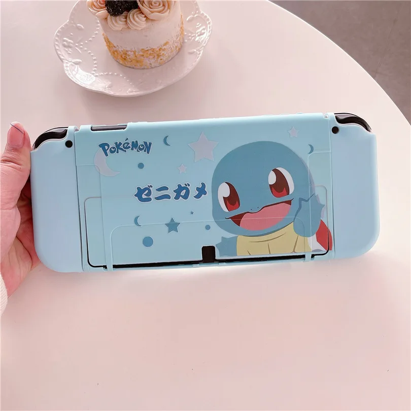 pokemon-squirtle-caso-macio-doca-estacao-capa-escudo-protetor-para-nintendo-switch-oled-console-protetor-de-cristal-pele