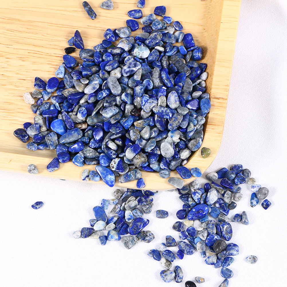 

Blue Decorative Gravel Natural Polished Stones Aquarium Fish Tank Ornament Landscape Stones for Home Living Room