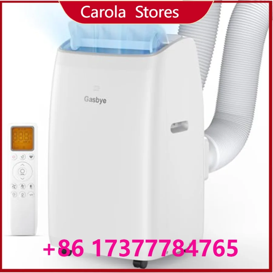 Portable air conditioner for home use, white plastic housing, energy-saving full DC inverter compressor, 14, 000 BTU cooling ca