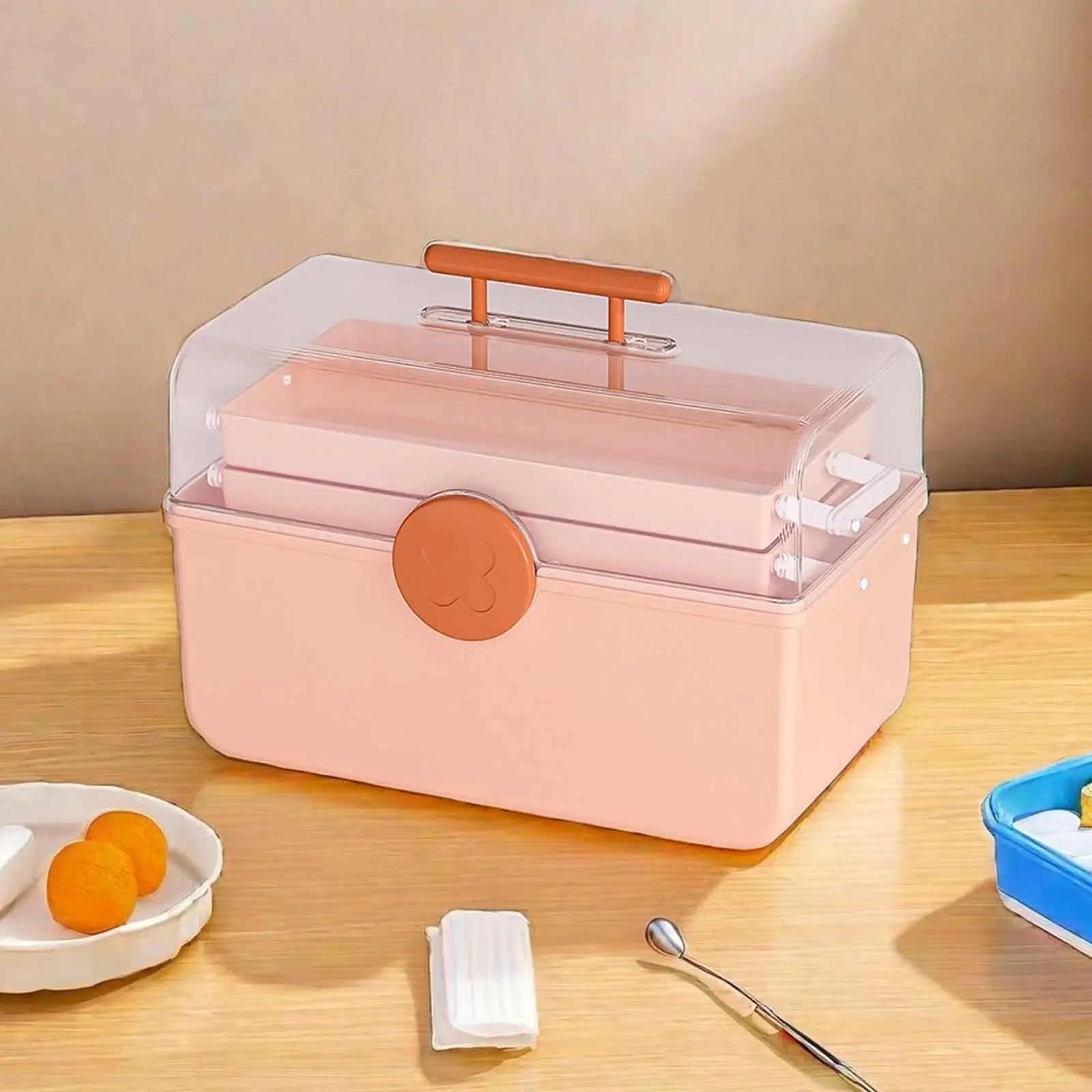 First Aid Case Box Emergency Container 3 Layer Multifunctional Household Storage Box Storage Case for Closet Travel Dorm