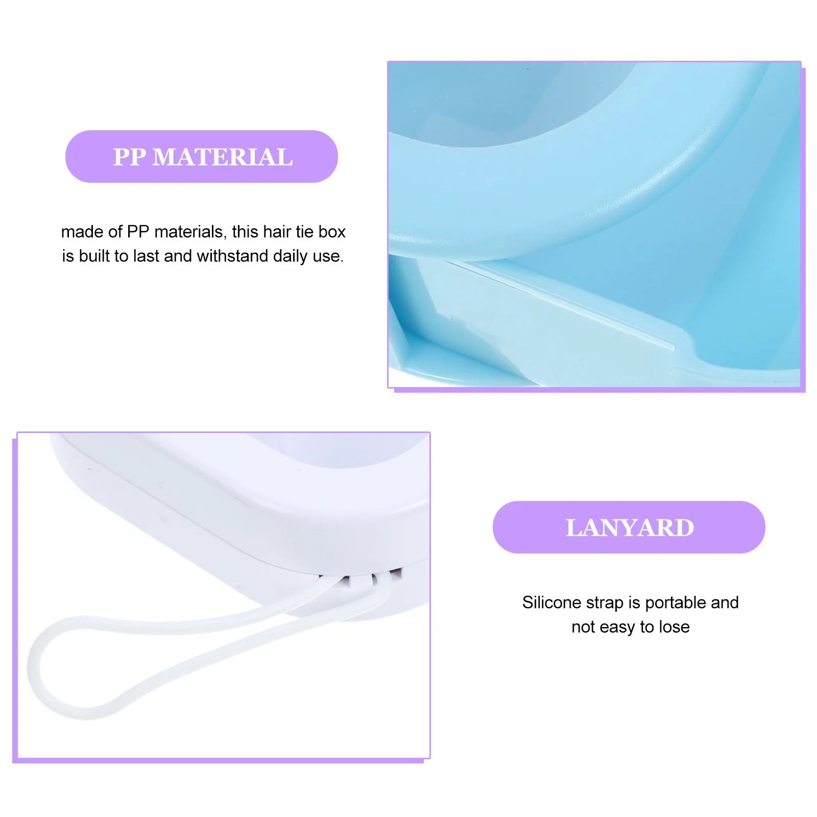 

4Pcs Portable Hair Tie Organizer Jewelry Box Travel Storage Container for Accessories Small Organizer Portable Hair Tie Holder