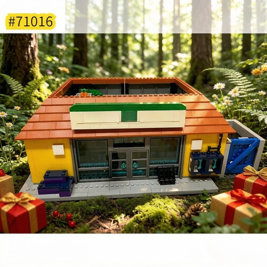 

An Animated Supermarket 71016 Building Blocks Sets Compatible with Legoed Particles Suitable for Christmas Gifts 2179pcs