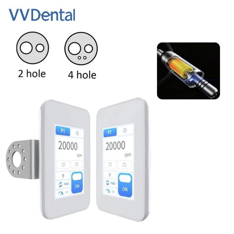

Стоматологический микромотор VV Dental с 2/4 отверстиями, встроенный, электрический, малошумный, профессиональное оборудование для стоматологов с LED-подсветкой