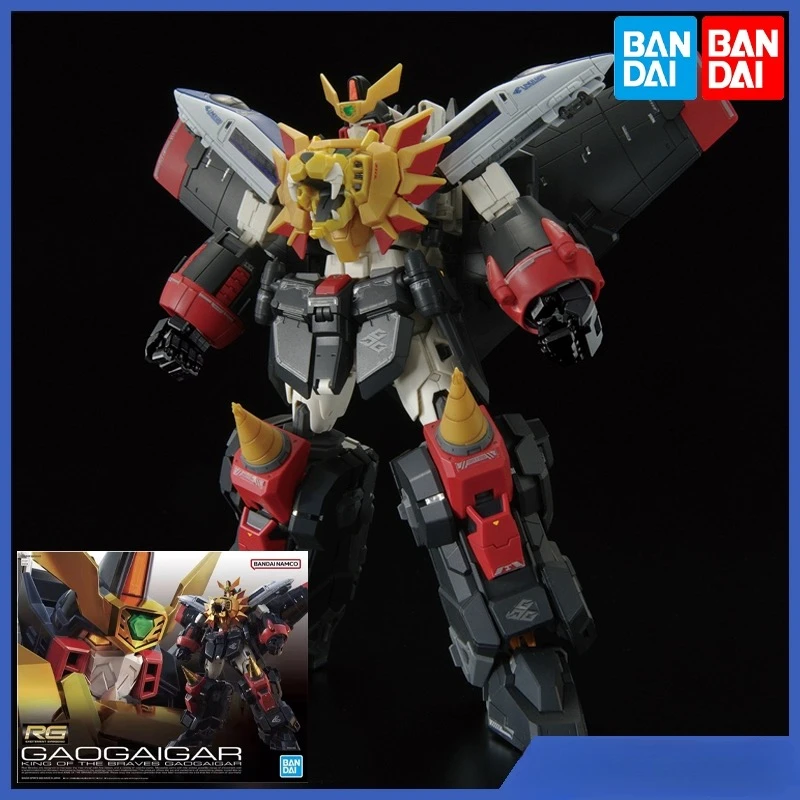 

Original Genuine RG 1/144 King of The Braves Gaogaigar Bandai Anime Model Action Figure Gifts Collectible Toys Birthday Gift