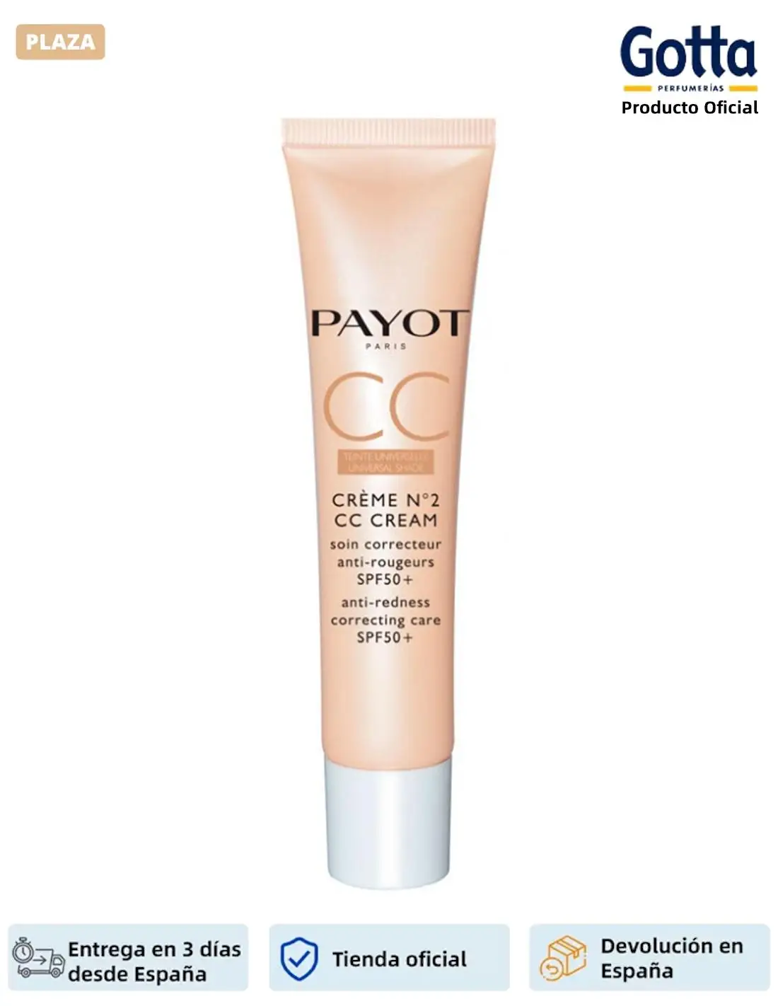 PAYOT - Creme N2 CC SPF50 - 40 ML-beauty and health cosmetic face creams BB & CC - Creme N2 CC SPF50