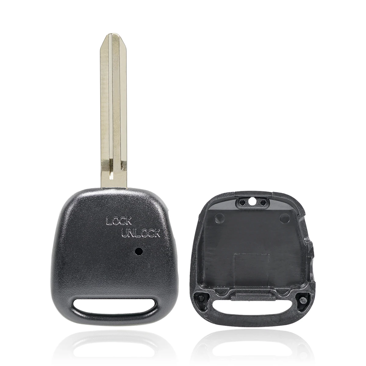 قذيفة مفتاح السيارة عن بعد مع TOY43 2 زر جانبي مناسب لسيارة TOYOTA Carina Estima Harrier Previa Corolla Key Case