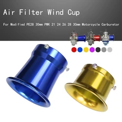 Universal 50mm/55mm Air Filter Motorbike Wind Cup Horn Cup For Modified PE28 30mm PWK 21 24 26 28 30mm Motorcycle Carburetor