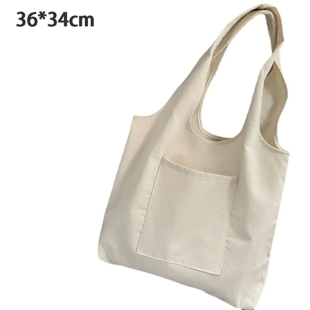 Sac à Main en Coton Réutilisable de Grande Capacité, Fourre-Tout en Toile, Tissu