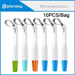 PIORPOY 10Pcs Dental Matrix Band Matrice Adjustable Ring System Stainless Steel Standard And Curved Pre Formed 4.5/6MM Dentistry