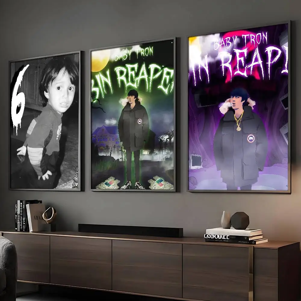 Rapper BabyTron Luka Troncic 2 Poster, HD-Wandkunstdruck, wasserfest, für Zuhause, Wohnzimmer, Schlafzimmer, Bar, ästhetische Dekoration