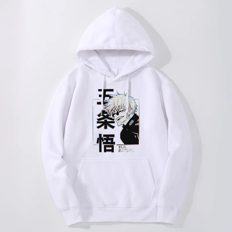 

Jujutsu Kaisen Winter Hoodies Sweatshirts Men Women Gojo Satoru Anime Hoody Hip Hop Fashion Long Sleeve Hoody Men Sweetshirts