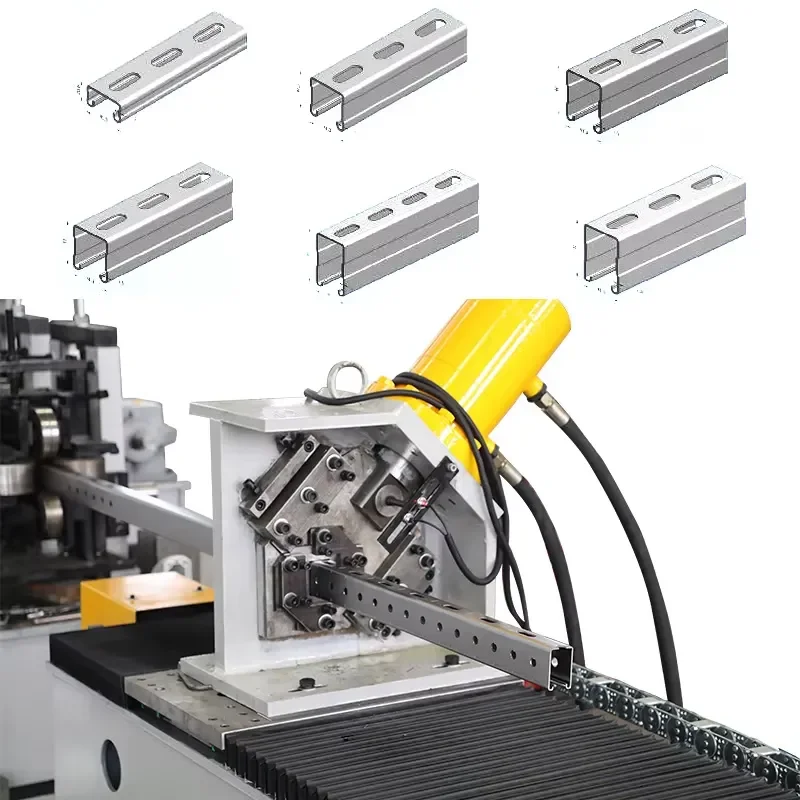 LM 51*21 41*41 Models of Solar Bracket Strut Roll Forming Machine Solar Pv Mounting Roll Forming Machine