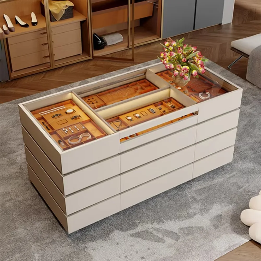 Wardrobe Hidden Safe in Dresser Light Emitting Diode Mood Light
